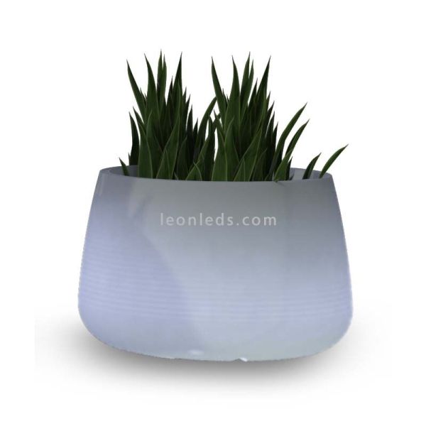 Macetero LED exterior mediano Camelia 60