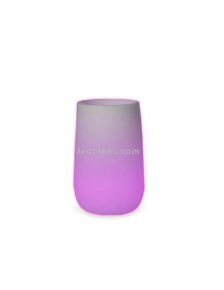 Macetero LED Camelia high alto de exterior RGB