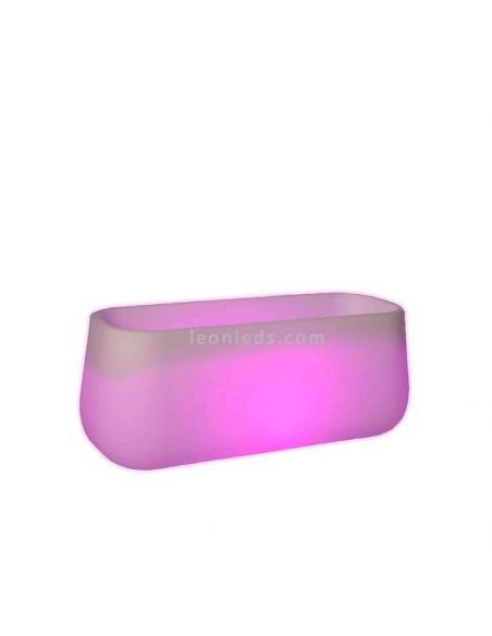 Camelia Grande floreira LED longa RGB solar
