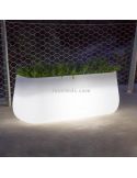 Macetero LED largo Camelia Large solar RGB ambiente