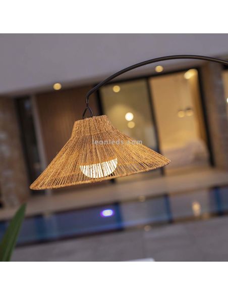 Lampadaire naturel sans fil Niza 165 extension d'ambiance