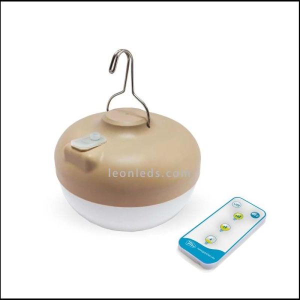 Candeeiro de chão sem fio natural Niza 165 bulbo