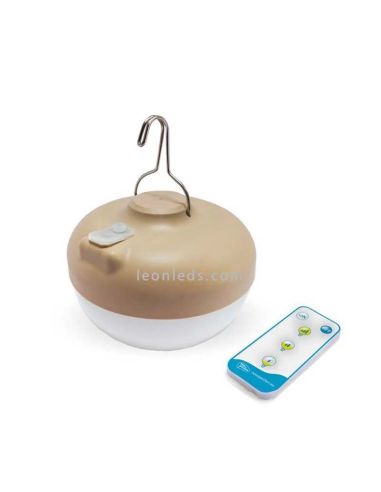 Lámpara de pie Santorini natural y recargable blanca  bombilla Cherry