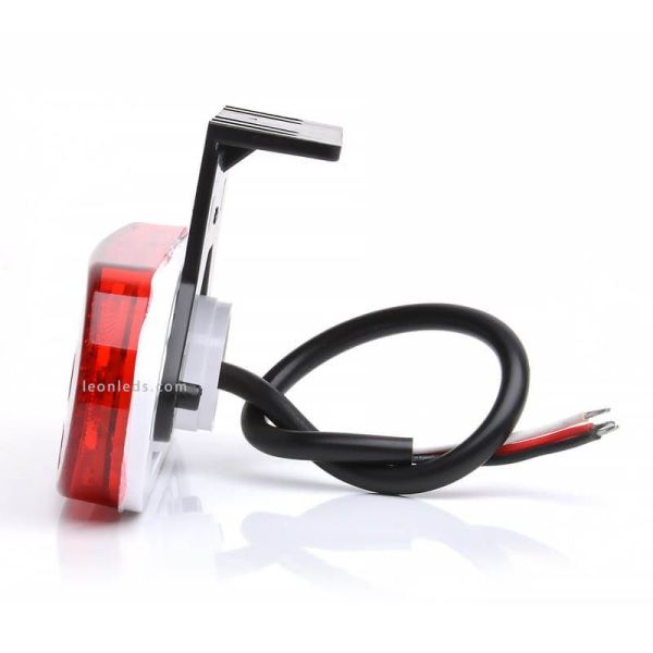 Piloto trasero LED ovalado con luz de freno y luz de posición RD S1D Was | LeonLeds