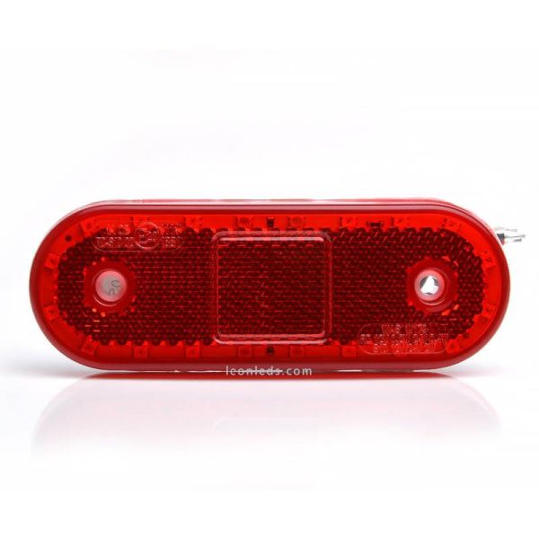 Piloto trasero LED ovalado con luz de freno y luz de posición RD S1D Was | LeonLeds