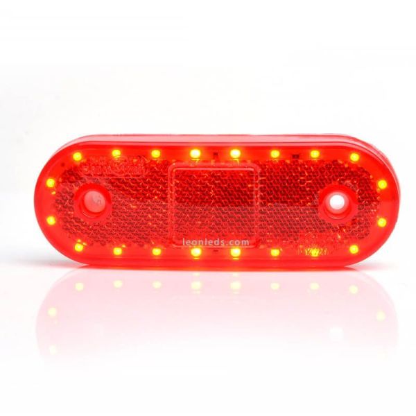 Piloto trasero LED ovalado con luz de freno y luz de posición RD S1D Was | LeonLeds