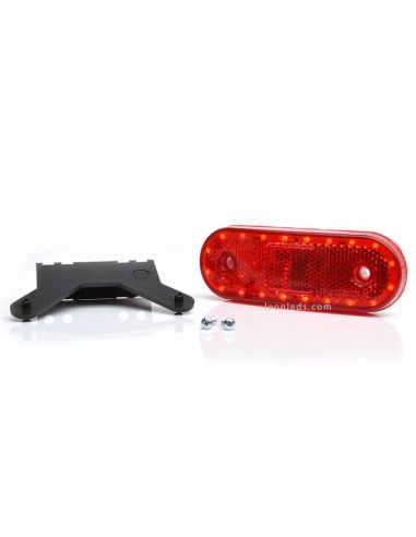 Piloto trasero LED ovalado con luz de freno y luz de posición RD S1D Was | LeonLeds