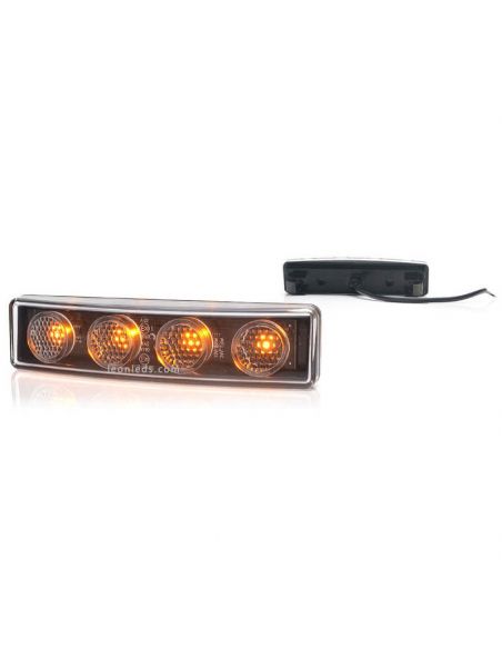 Feu LED pour Scania avec feu Orange - Ambre avec câble Was | leonleds