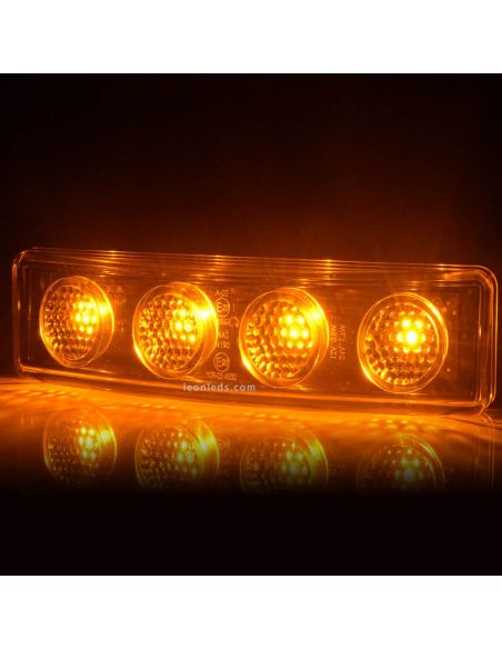 Luz LED para Scania com luz laranja - âmbar com cabo Was | leonleds