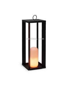 Baliza LED negra grande Siroco 50 portátil