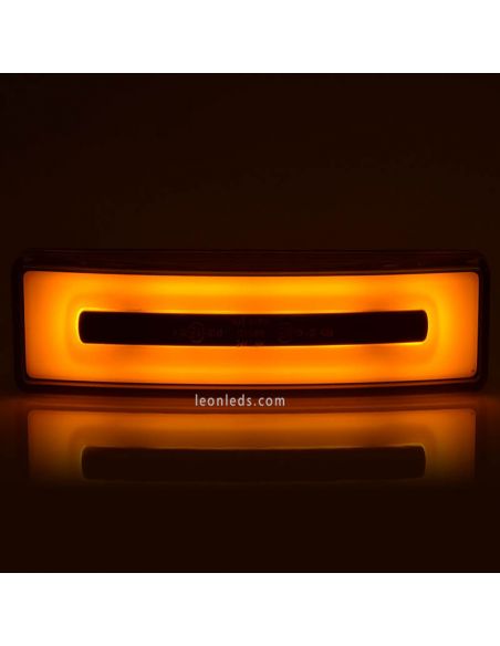 Piloto LED Neon con luz naranja ambar para visera Scania con cable 1423 | LeonLeds