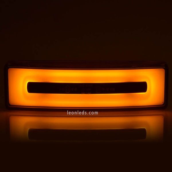 Piloto LED Neon con luz naranja ambar para visera Scania con cable 1423 | LeonLeds