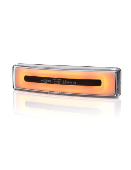 Piloto LED Neon con luz ambar para visera Scania con cable 1423 | LeonLeds