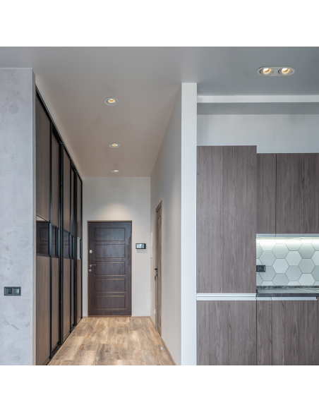 Downlight LED Musca GU10 doble I LeonLeds Iluminación