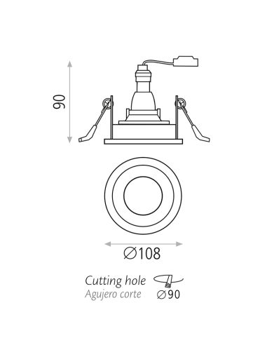 Downlight LED Musca GU10 I LeonLeds Iluminación