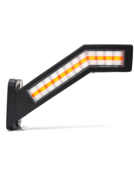 Cuerno LED con luz de freno, niebla, marcha atras, intermitente dinámico y luces de galibo ADR Was 1441 | LeonLeds