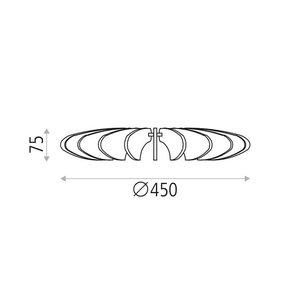 Aplique flor Rosa Del Desierto I LeonLeds Iluminación