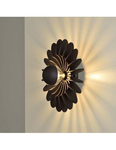 Aplique en flor de pared Rosa Del Desierto I LeonLeds Iluminación