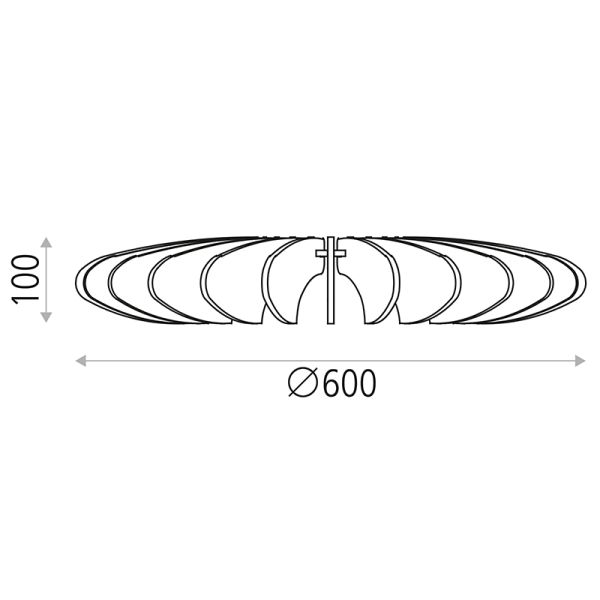 Grande applique Desert Rose I LeonLeds Iluminación