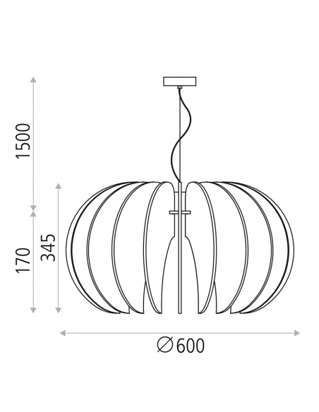 Grande suspension Desert Rose I LeonLeds Lighting