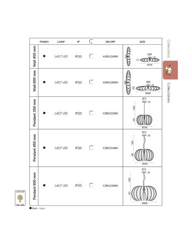 Luminária pendente grande Desert Rose I LeonLeds Lighting