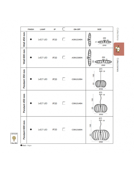 Luminária pendente grande Desert Rose I LeonLeds Lighting