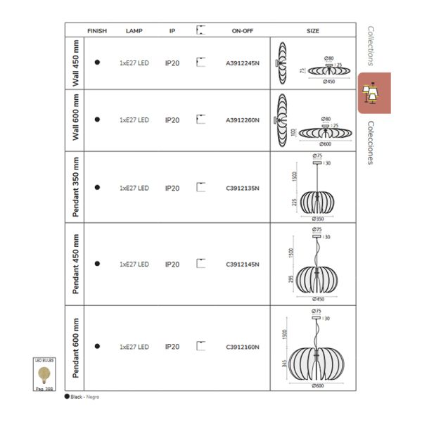 Grande suspension Desert Rose I LeonLeds Lighting