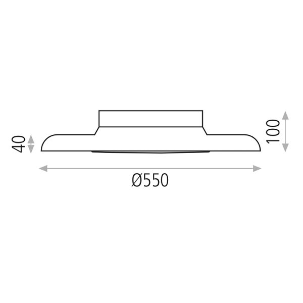 Plafonnier LED Shiitake noir et or I LeonLeds Iluminación