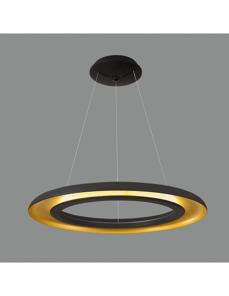 Suspension LED Shiitake noir ou or I LeonLeds Iluminación