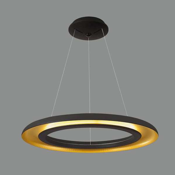 Candeeiro suspenso LED Shiitake preto ou dourado I LeonLeds Iluminación