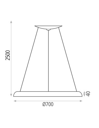 Lámpara colgante LED Shiitake negra o oro I LeonLeds Iluminación