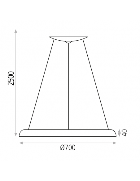 Lámpara colgante LED Shiitake negra o oro I LeonLeds Iluminación