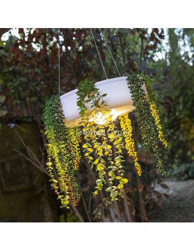 Suspension d'extérieur ronde Elba I León Leds Iluminación
