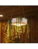 Luminária suspensa redonda para exterior Elba I León Leds Iluminación