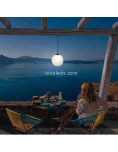 Lampe portable et rechargeable Norai RGB avec corde grise 2