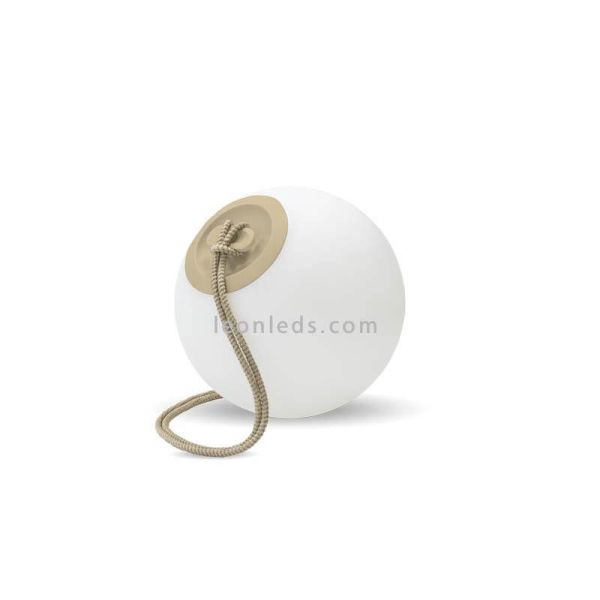 Lâmpada Norai RGB portátil e recarregável com corda bege