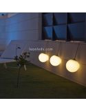 Lámpara portátil y recargable Norai RGB con cuerda beige ambiente