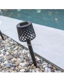 Lámpara LED solar y con batería recargable múltiple 5 en 1 Greta negro ambiente