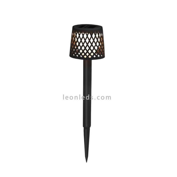 Lámpara LED solar y con batería recargable múltiple 5 en 1 Greta negro