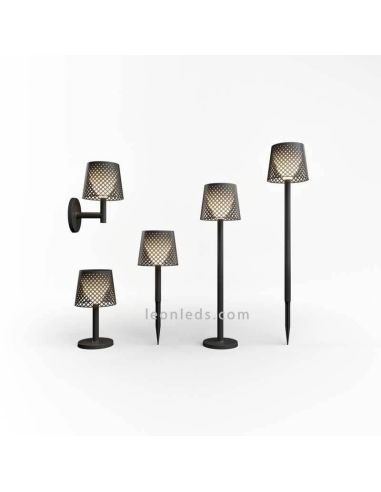 Lámpara LED solar y con batería recargable múltiple 5 en 1 Greta serie