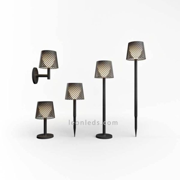 Lámpara LED solar y con batería recargable múltiple 5 en 1 Greta serie