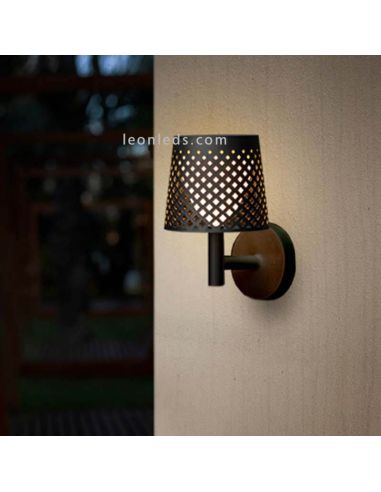 Greta Black 5 em 1 bateria múltipla recarregável e luz de parede LED solar