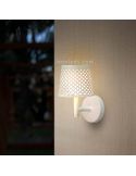 Lámpara LED solar y con batería recargable múltiple 5 en 1 Greta aplique blanco