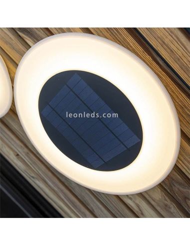 Wally Ambiente luz de parede circular solar LED
