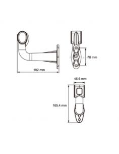 Refletor LED de largura em forma de L com conector 3-Light Superpoint | leonleds 2