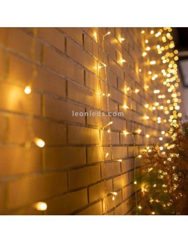 Cortina de luces exterior extra grande Luceo 6x3 ambiente