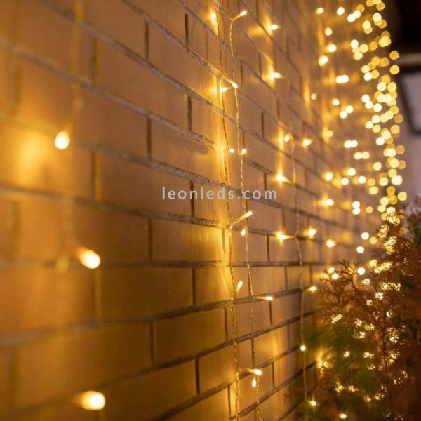 Cortina de luces exterior extra grande Luceo 6x3 ambiente
