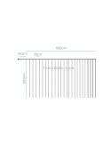 Cortina de luces exterior extra grande Luceo 6x3 dimensiones