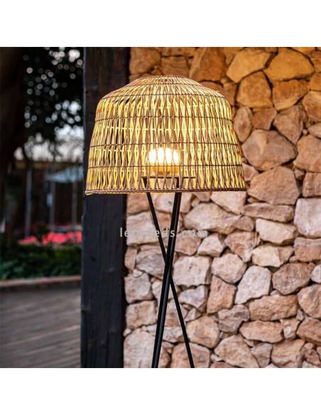 Amalfi 145 lampadaire naturel rechargeable sans fil