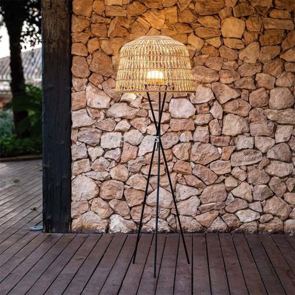 Lampadaire naturel Amalfi 145 sans câbles d'ambiance